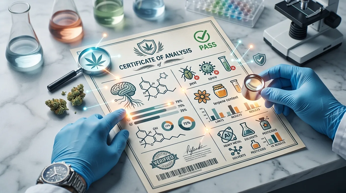How to Read a Cannabis Lab Report: What a COA Actually Tells You
