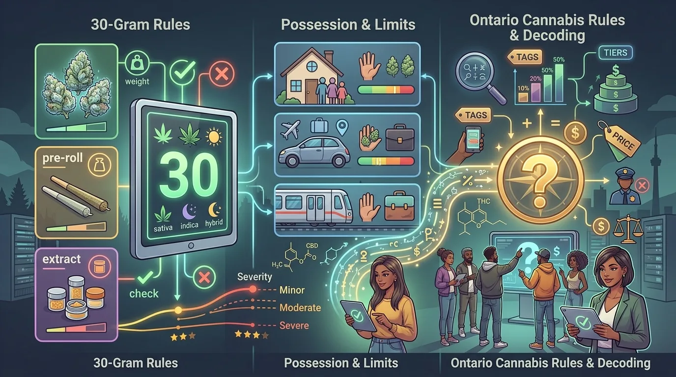 Ontario Cannabis Possession Limits: How the 30-Gram Rule Actually Works