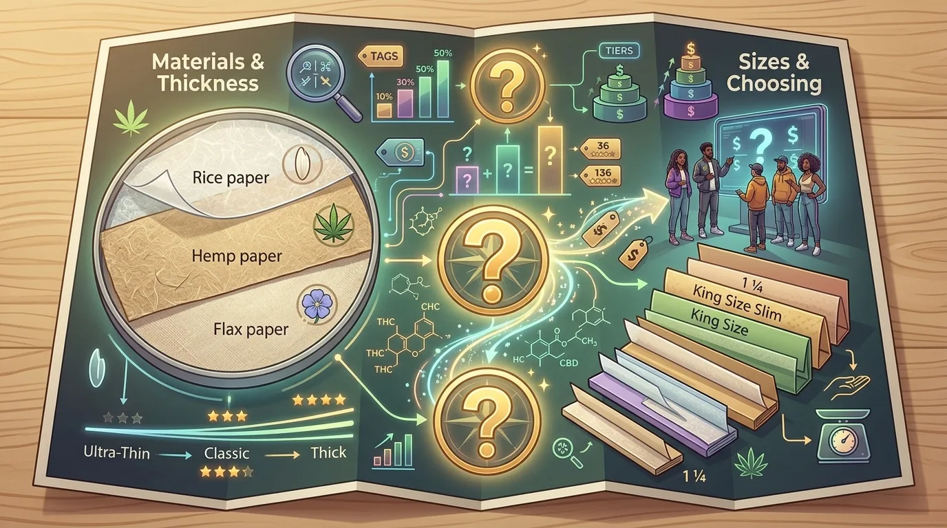 Rolling Papers Explained: Materials, Sizes, Thickness and How to Choose