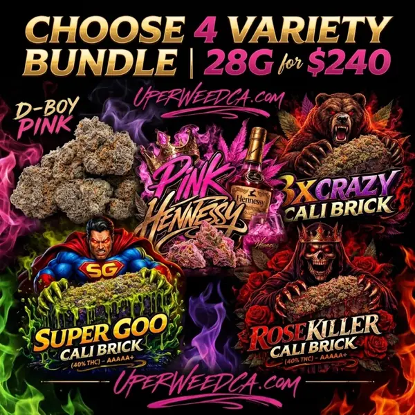 Ultimate Cannabis Variety – 4 Strains, 28G for $240