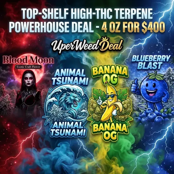 Top-Shelf High-THC Terpene Powerhouse Deal - 4 Oz for $400
