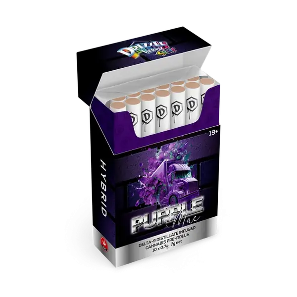 Drizzle Factory Slims Craft Pre Rolls Purple Mac