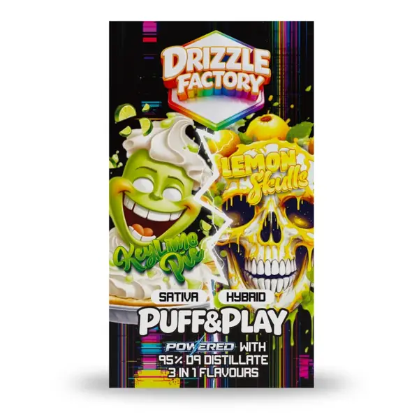 Drizzle Keylime Pie/Lemon Skulls - Puff & Play 6g Vape