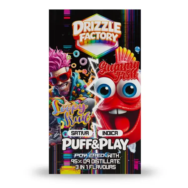 Drizzle Loopy Fruit/Gummy Fish - Puff & Play 6g Vape
