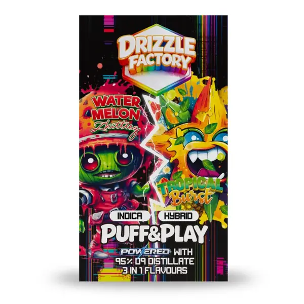 Drizzle Watermelon Zkittlez/Tropical Burst - Puff & Play 6g Vape