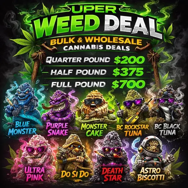 Bulk Weed Pound Deals | AAA+ Cannabis Quarter, Half & Full Pounds