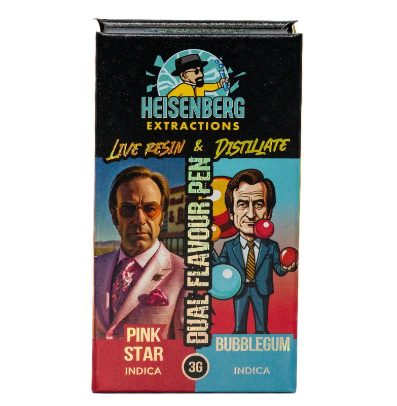 3g THC Vape - Heisenberg Extractions - Pink Star & Bubble Gum photo 1